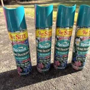 Vtg 1997 Renuzit Fine Spray After The Rain Home Fragrance 9oz Dial Made USA 4pc